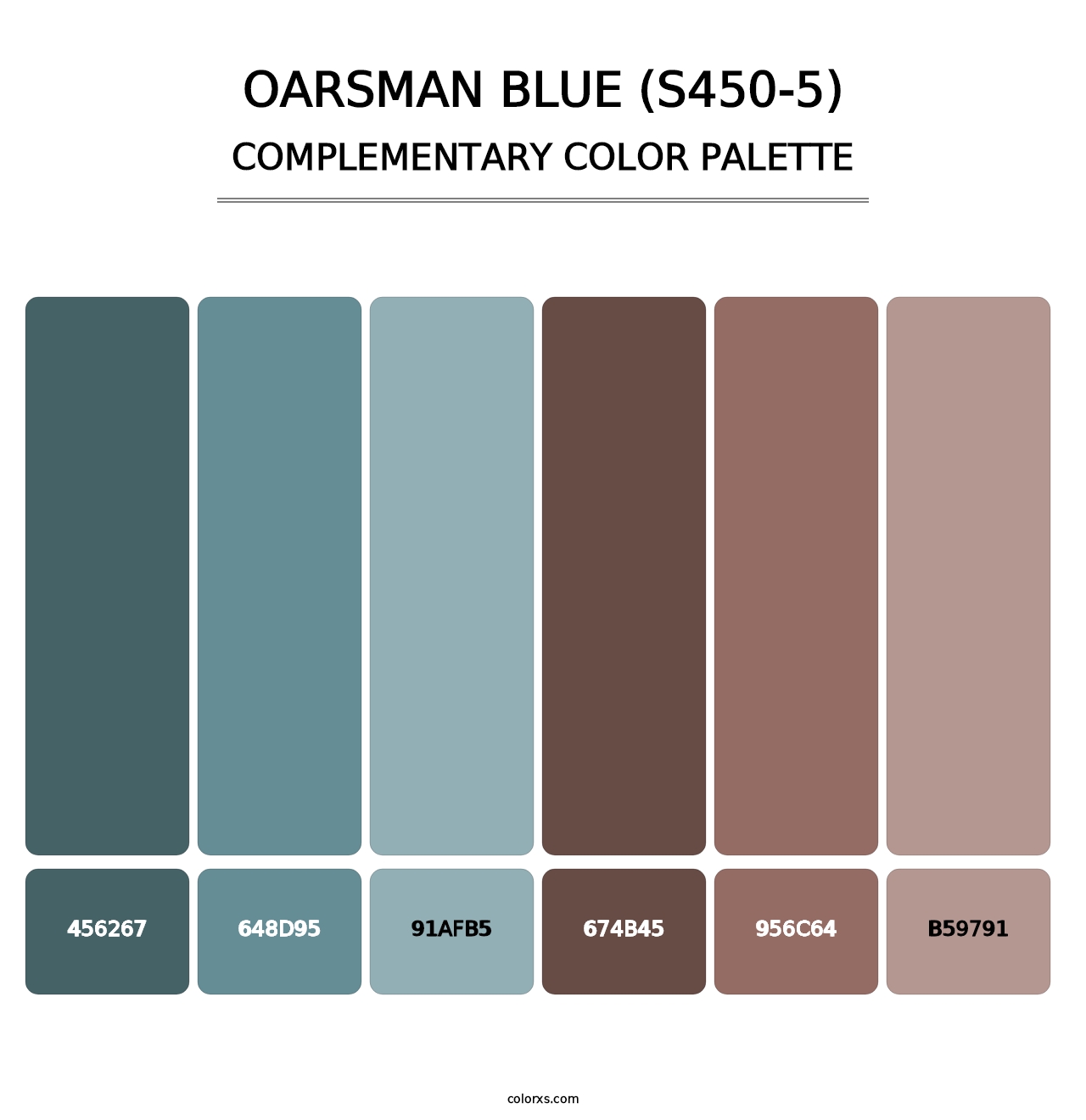 Oarsman Blue (S450-5) - Complementary Color Palette