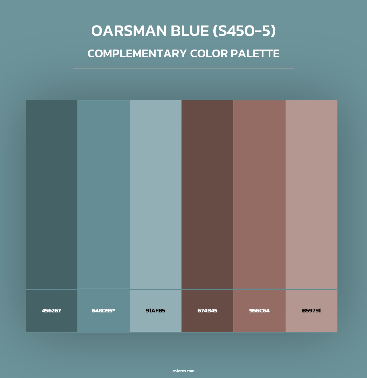 Oarsman Blue (S450-5) - Complementary Color Palette