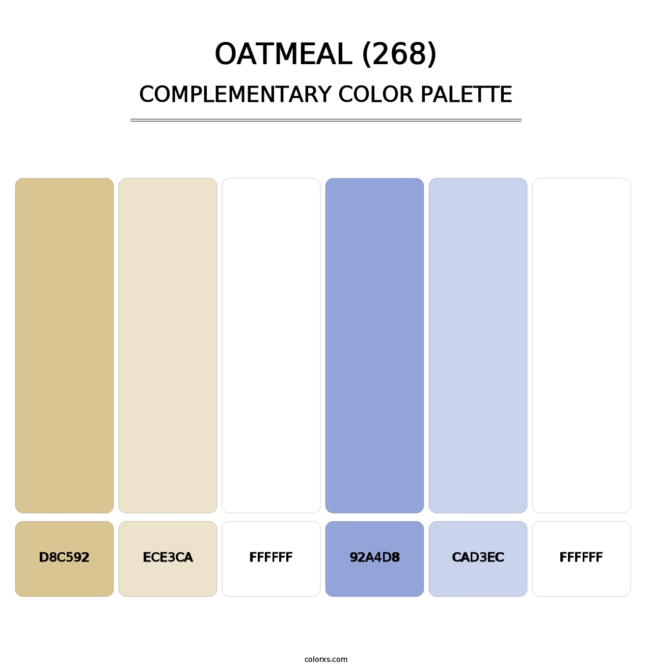 Oatmeal (268) - Complementary Color Palette