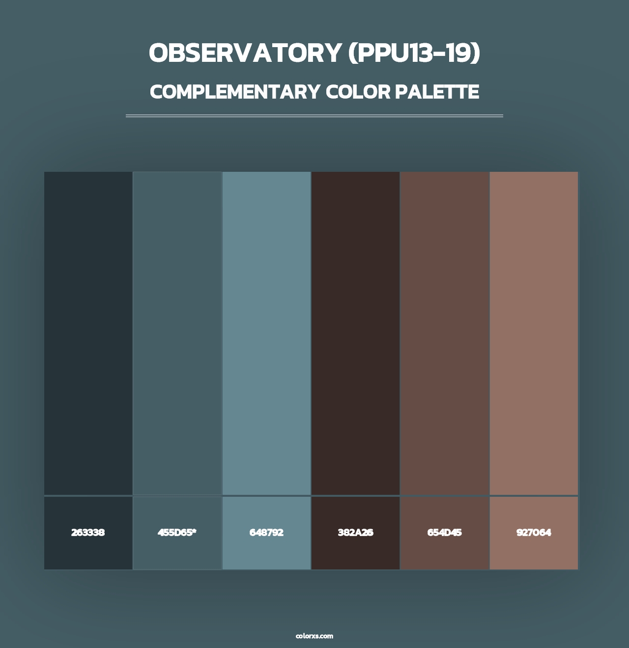 Observatory (PPU13-19) - Complementary Color Palette