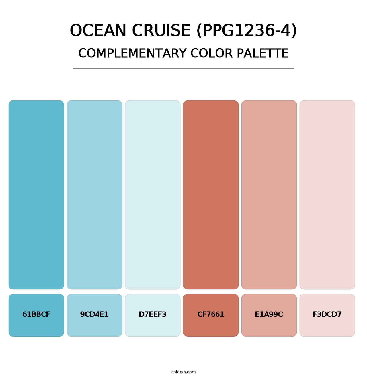 Ocean Cruise (PPG1236-4) - Complementary Color Palette