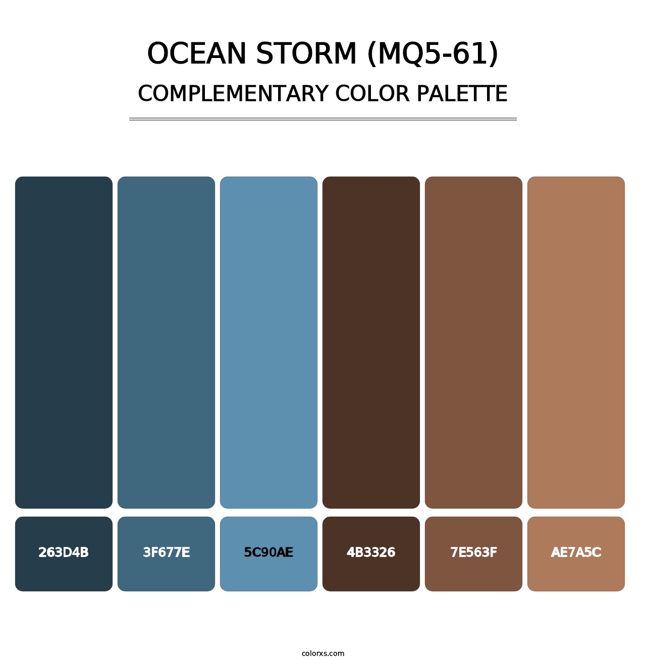 Ocean Storm (MQ5-61) - Complementary Color Palette