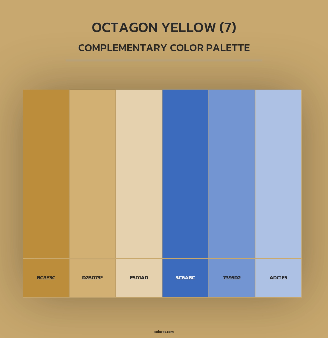 Octagon Yellow (7) - Complementary Color Palette