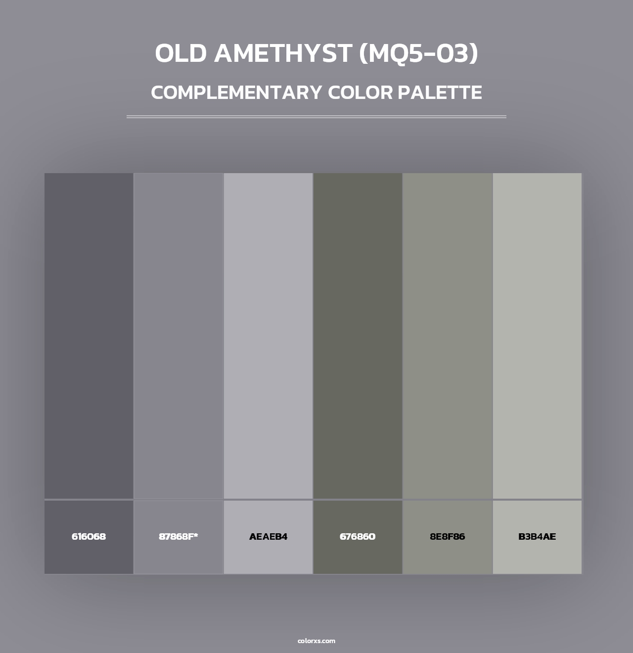 Old Amethyst (MQ5-03) - Complementary Color Palette