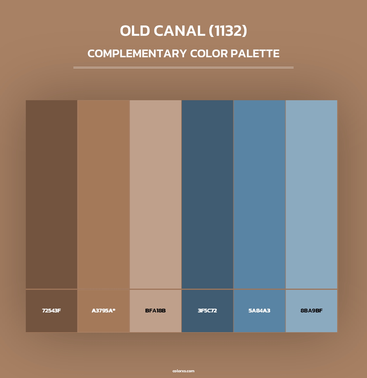 Old Canal (1132) - Complementary Color Palette