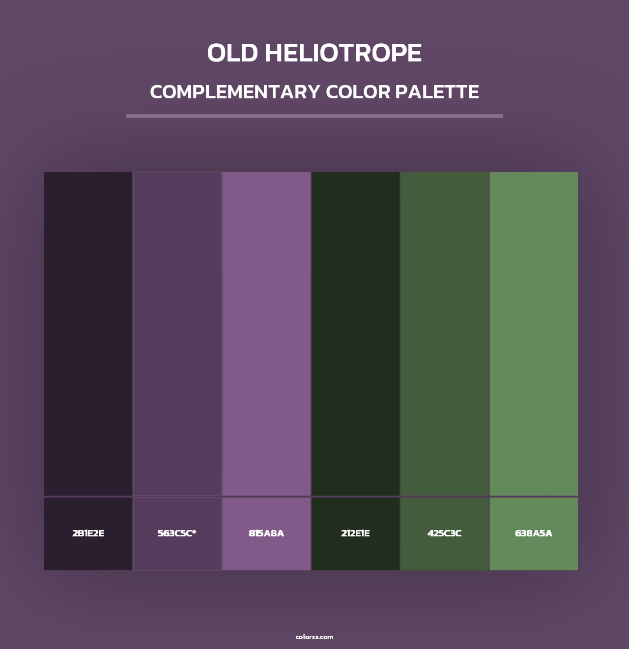 Old Heliotrope - Complementary Color Palette