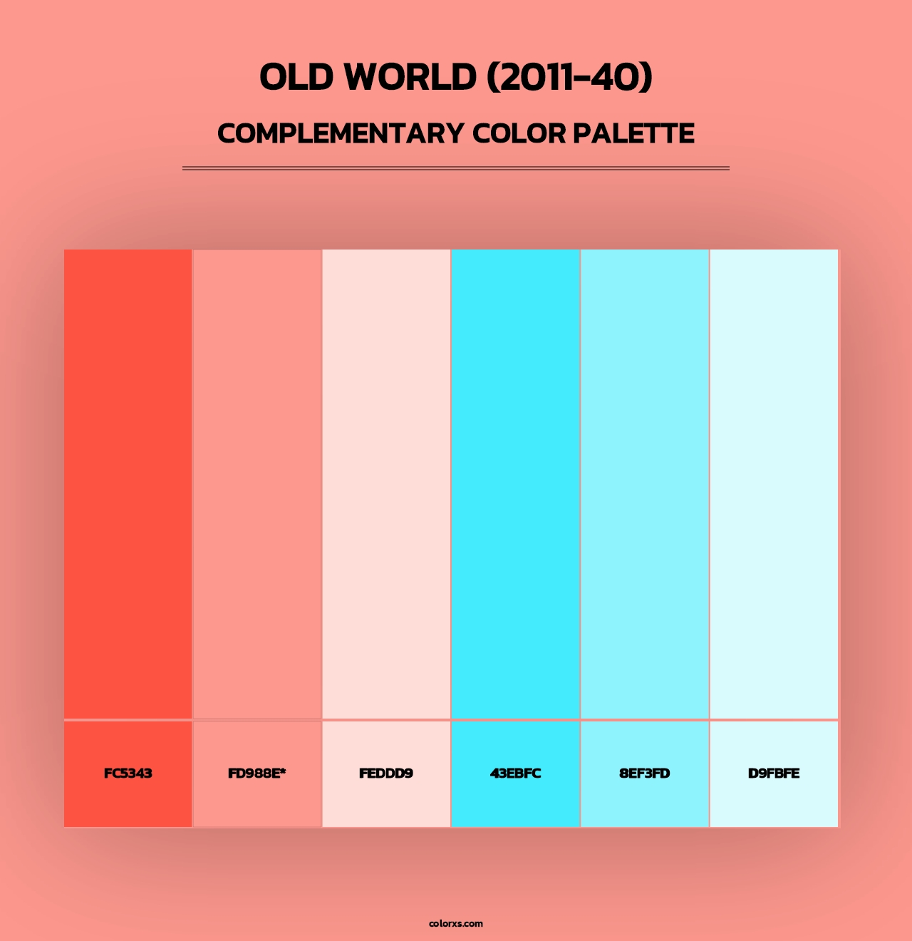 Old World (2011-40) - Complementary Color Palette