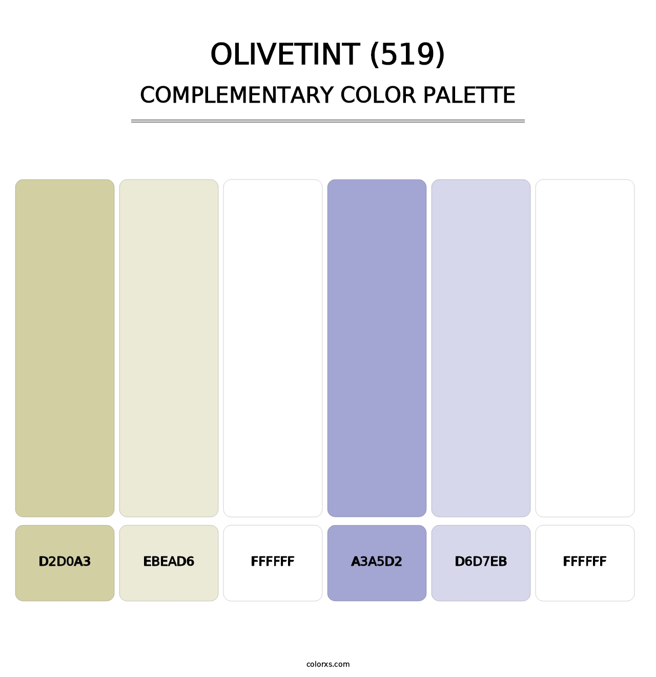 Olivetint (519) - Complementary Color Palette