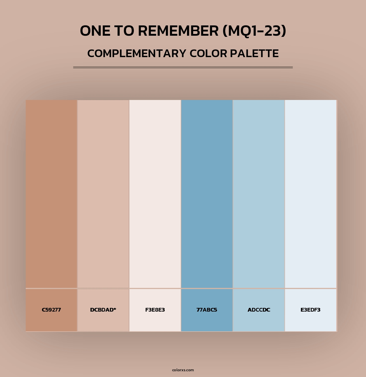 One To Remember (MQ1-23) - Complementary Color Palette