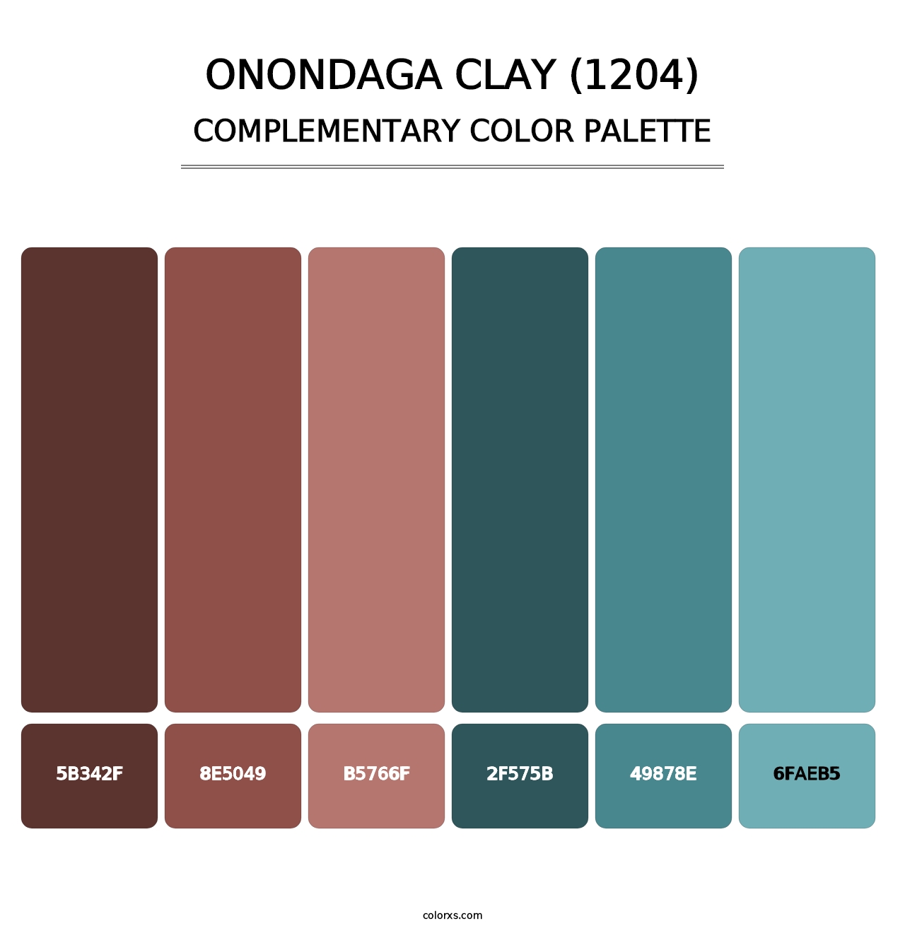 Onondaga Clay (1204) - Complementary Color Palette