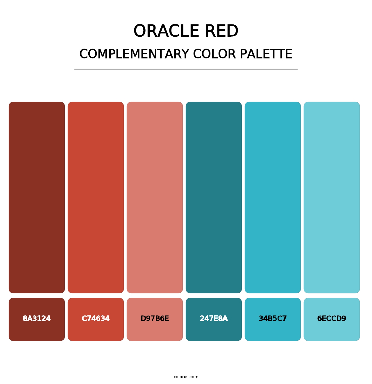 Oracle Red - Complementary Color Palette