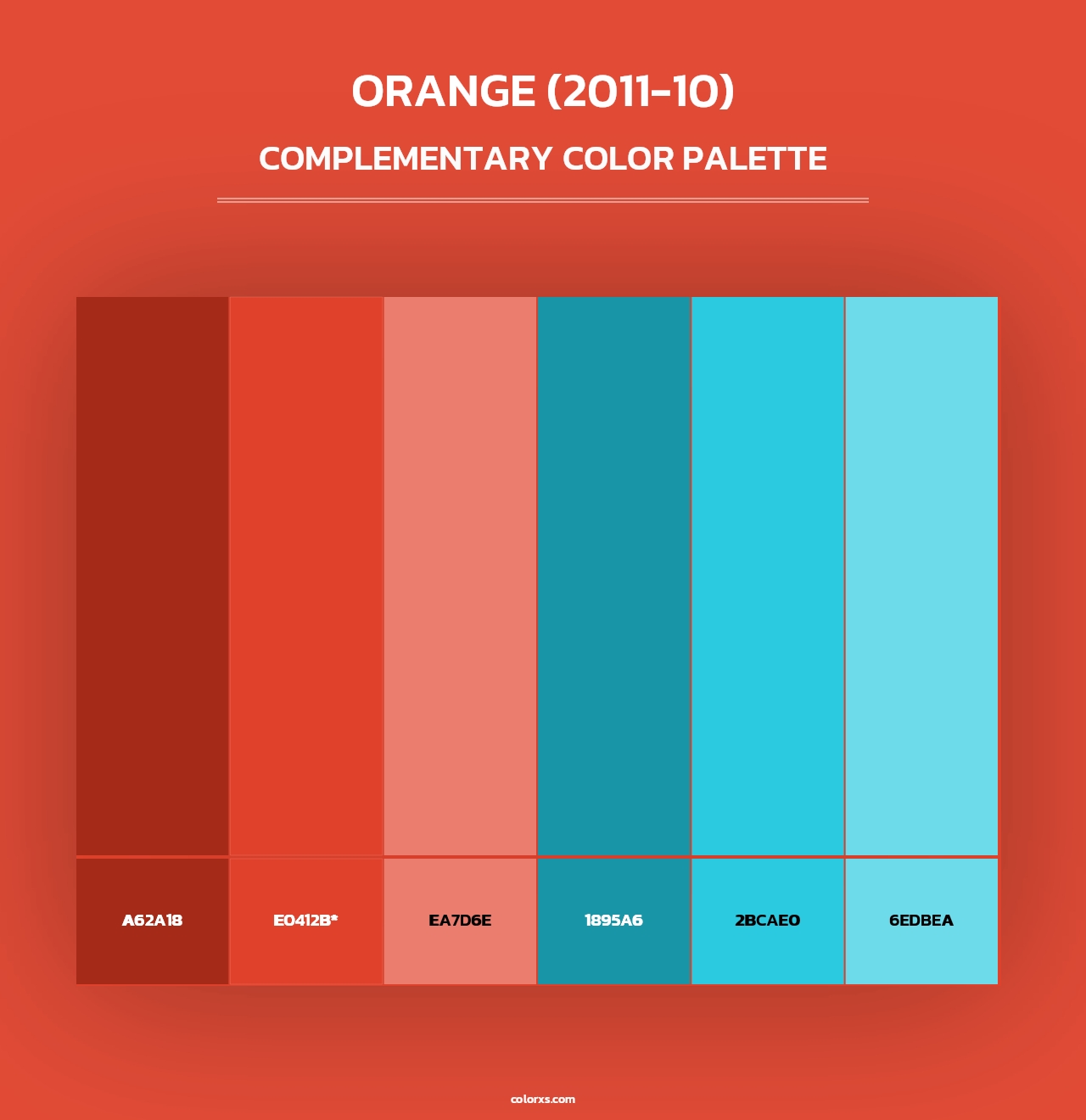 Orange (2011-10) - Complementary Color Palette