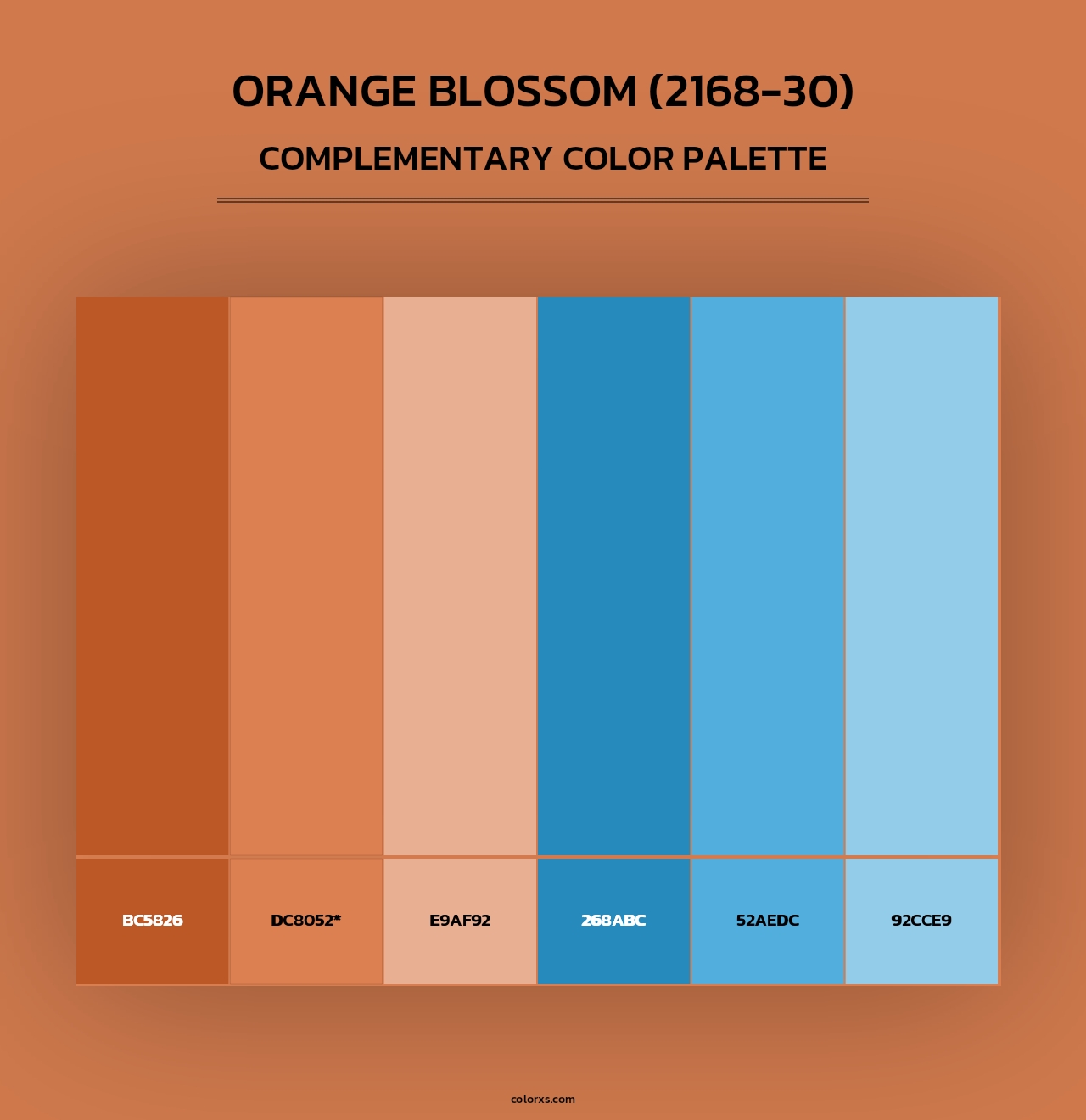 Orange Blossom (2168-30) - Complementary Color Palette