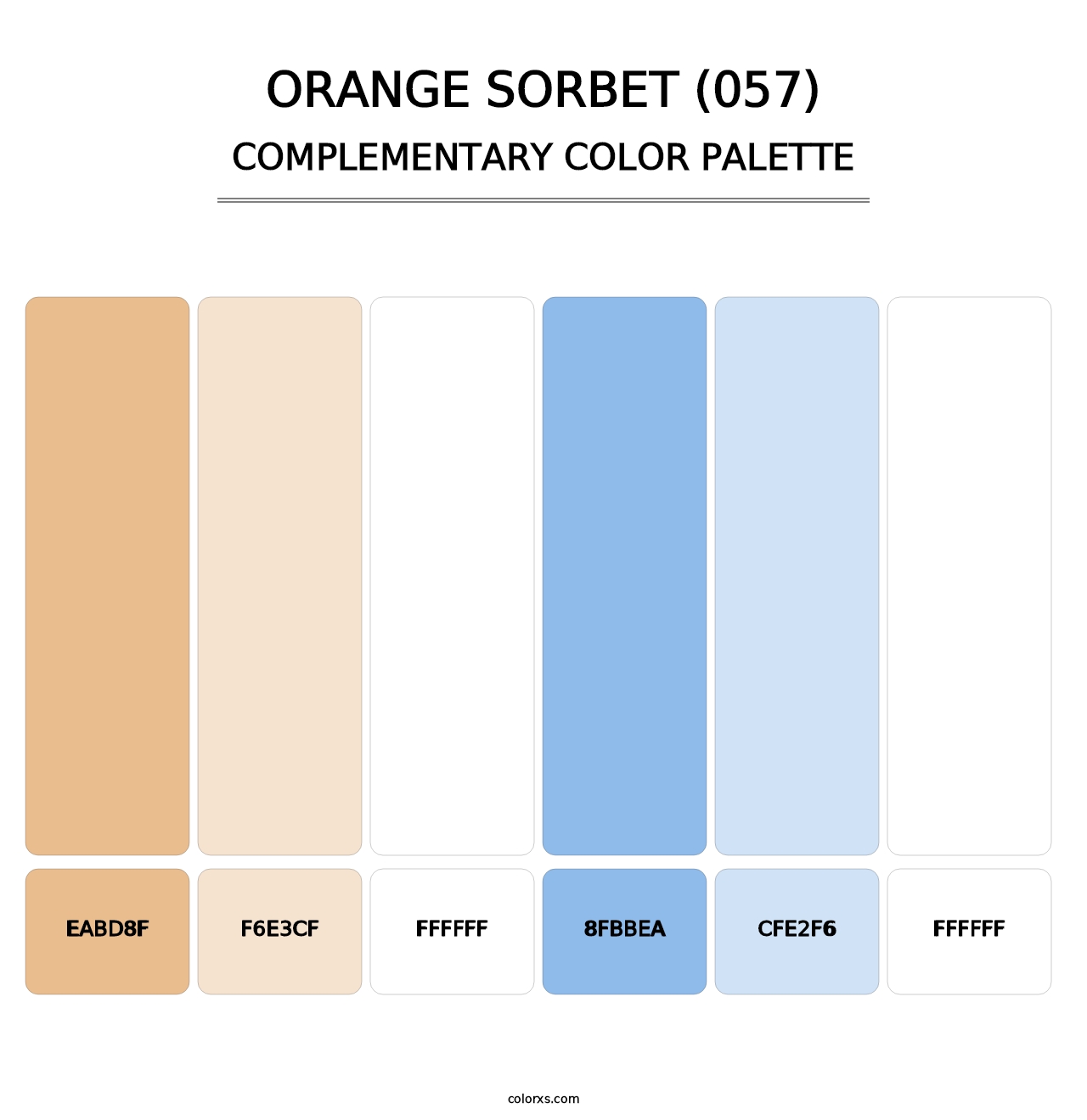 Orange Sorbet (057) - Complementary Color Palette