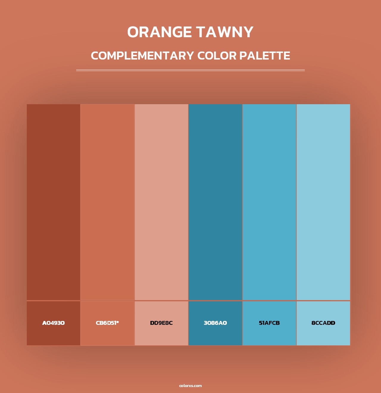 Orange Tawny - Complementary Color Palette