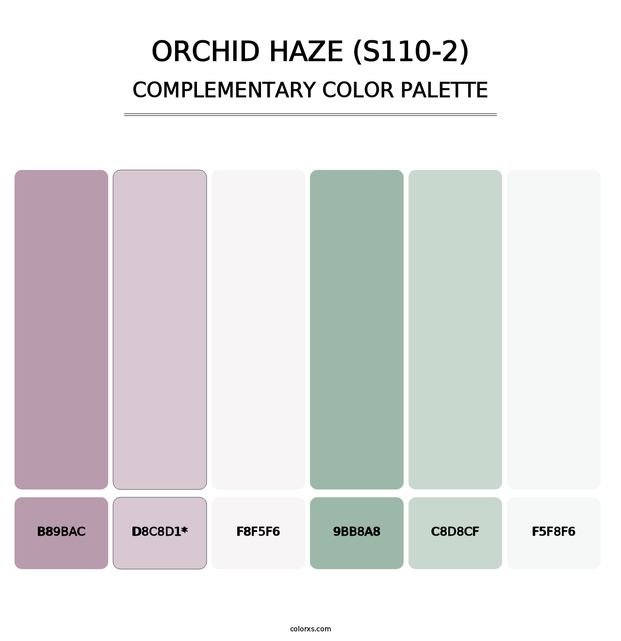 Orchid Haze (S110-2) - Complementary Color Palette