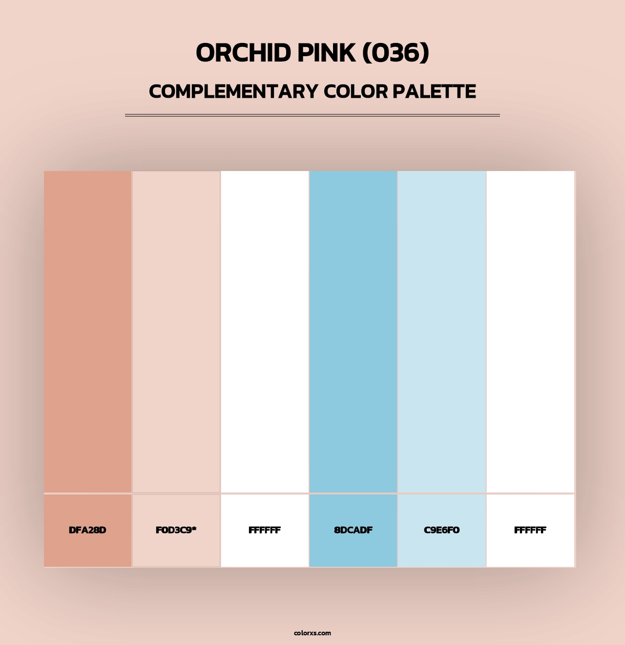 Orchid Pink (036) - Complementary Color Palette