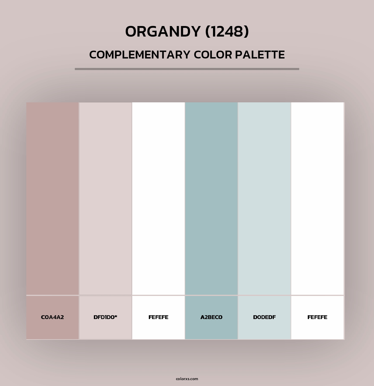 Organdy (1248) - Complementary Color Palette