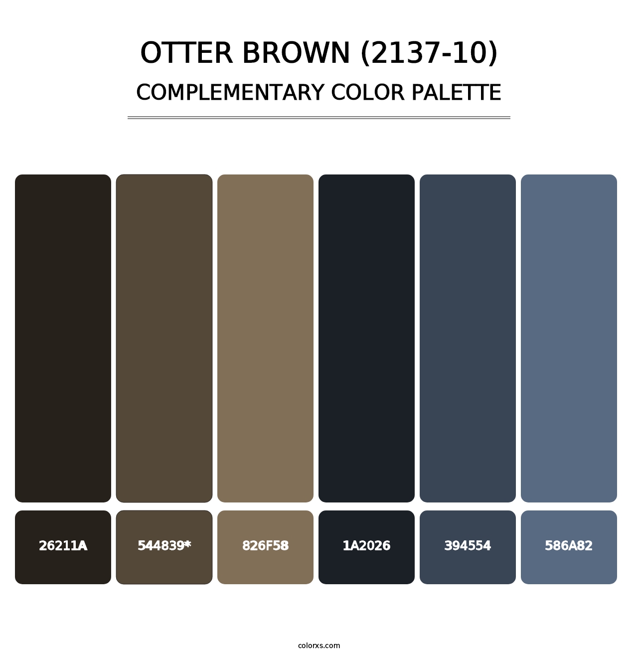 Otter Brown (2137-10) - Complementary Color Palette