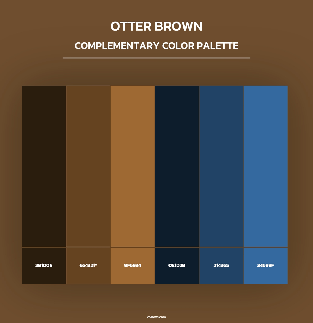 Otter Brown - Complementary Color Palette