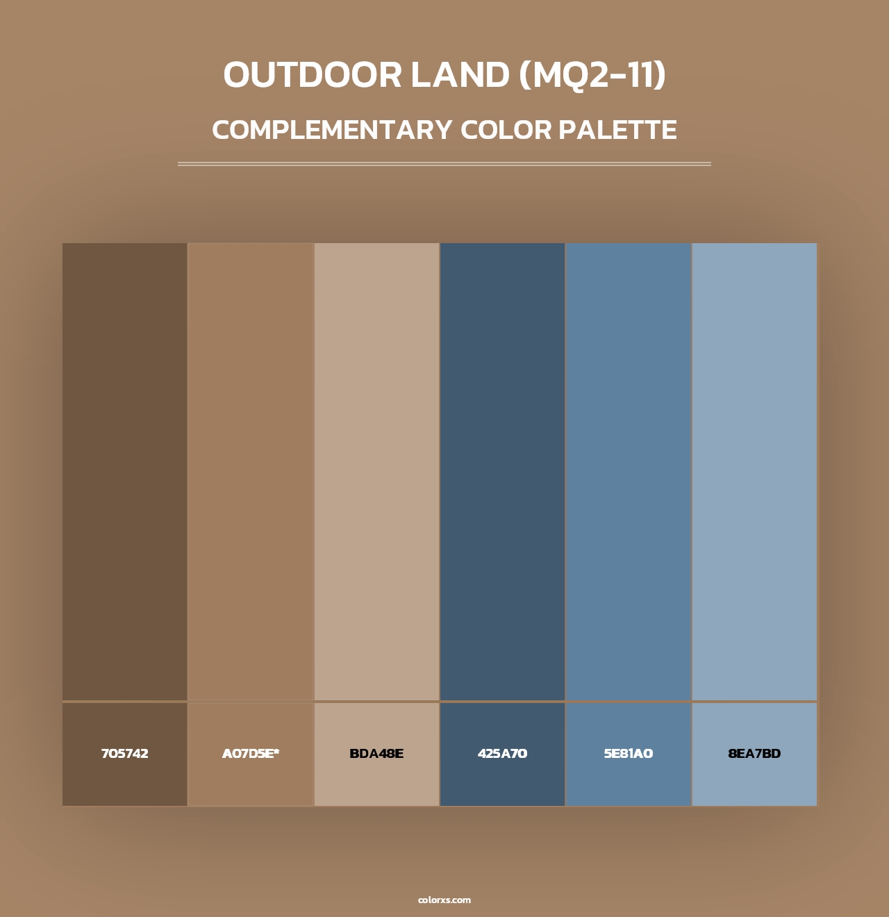 Outdoor Land (MQ2-11) - Complementary Color Palette