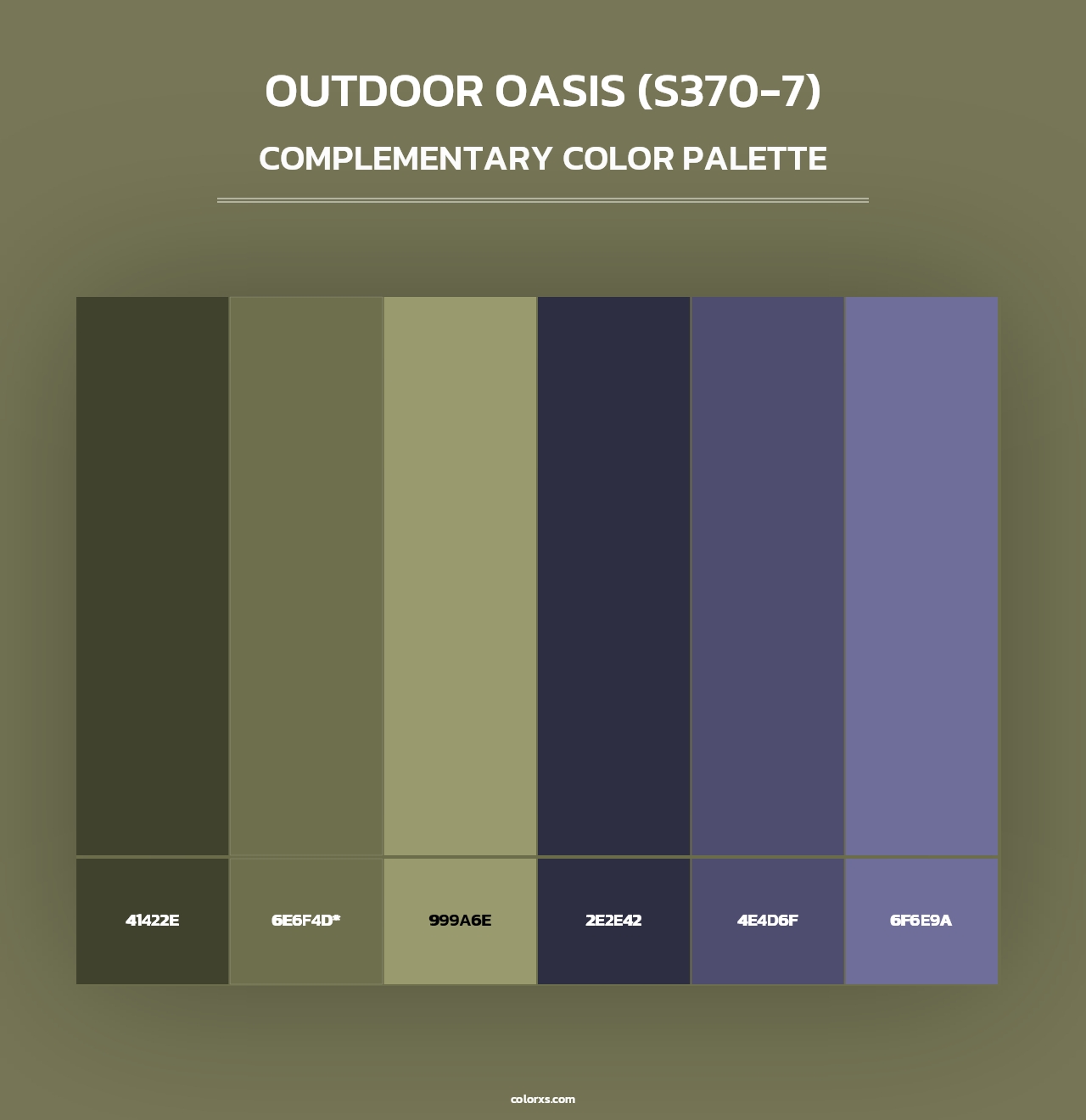 Outdoor Oasis (S370-7) - Complementary Color Palette