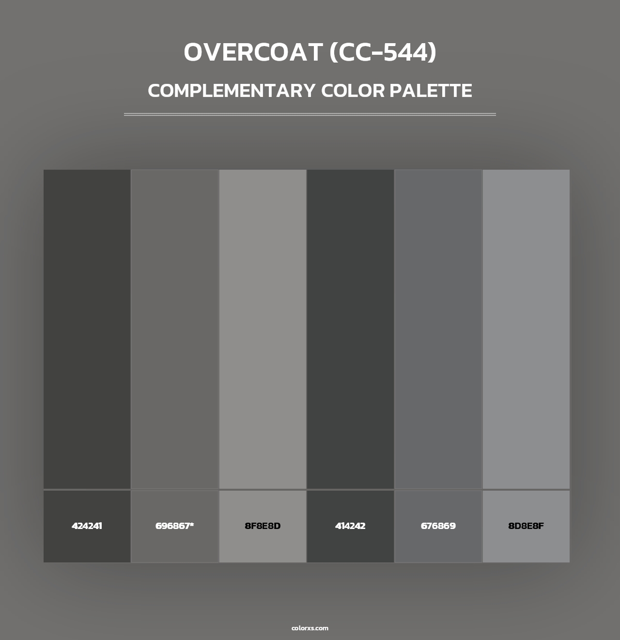 Overcoat (CC-544) - Complementary Color Palette