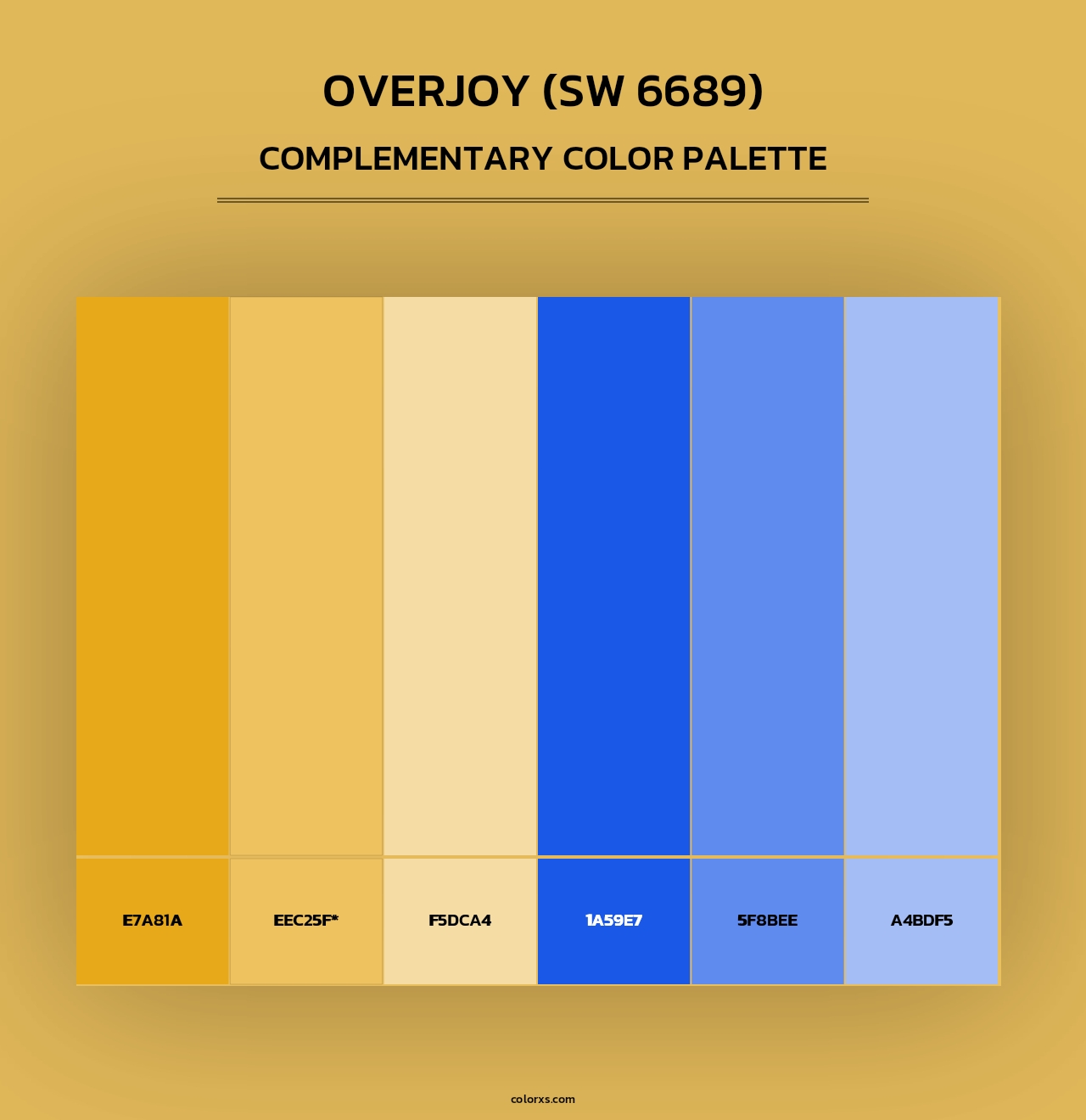 Overjoy (SW 6689) - Complementary Color Palette