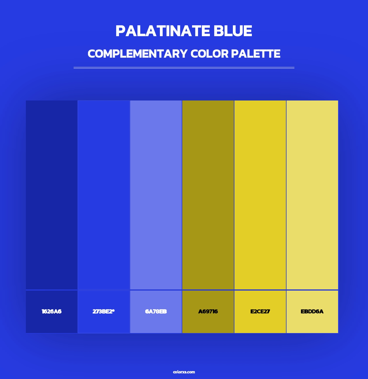 Palatinate Blue - Complementary Color Palette