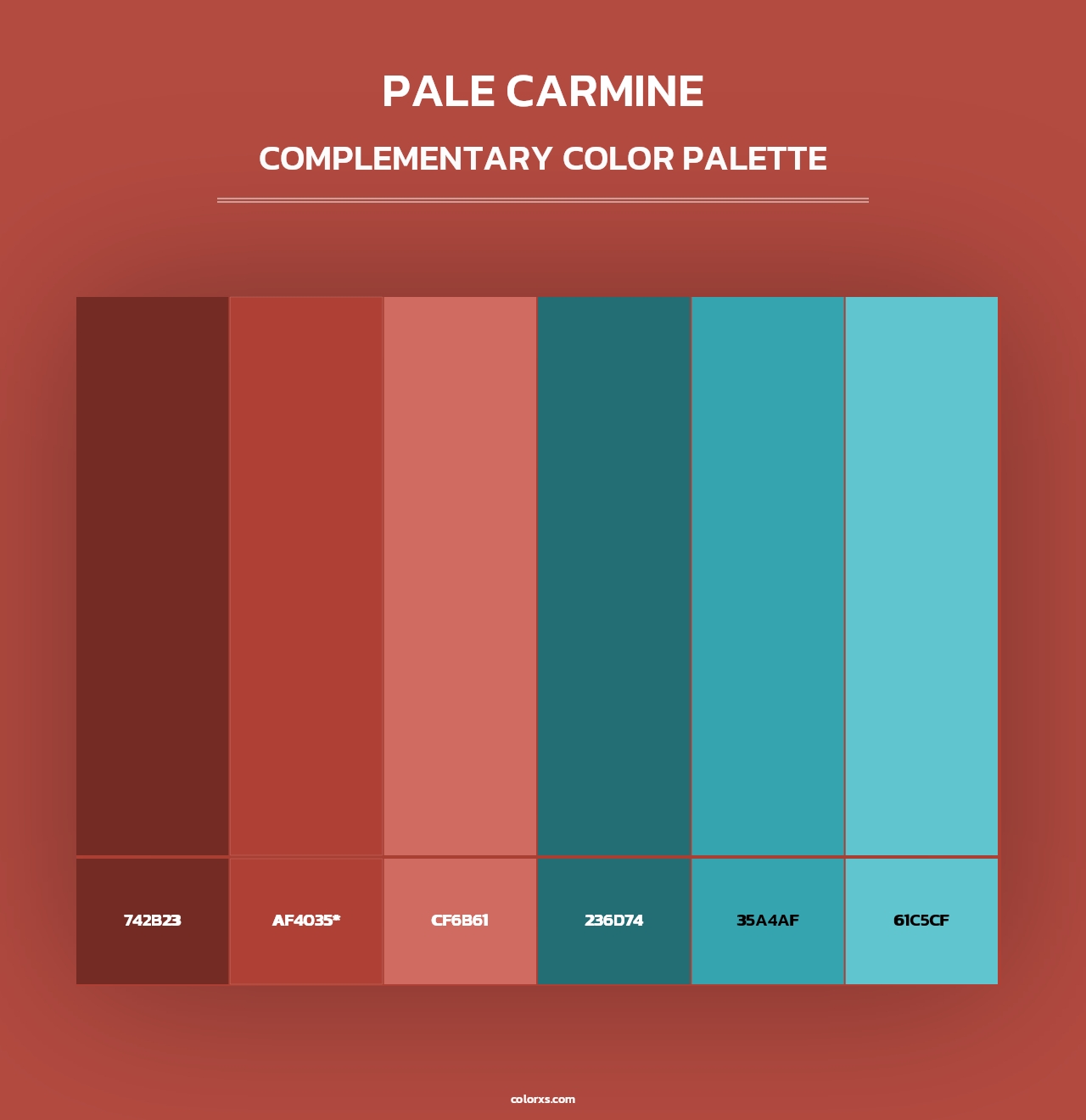 Pale carmine - Complementary Color Palette