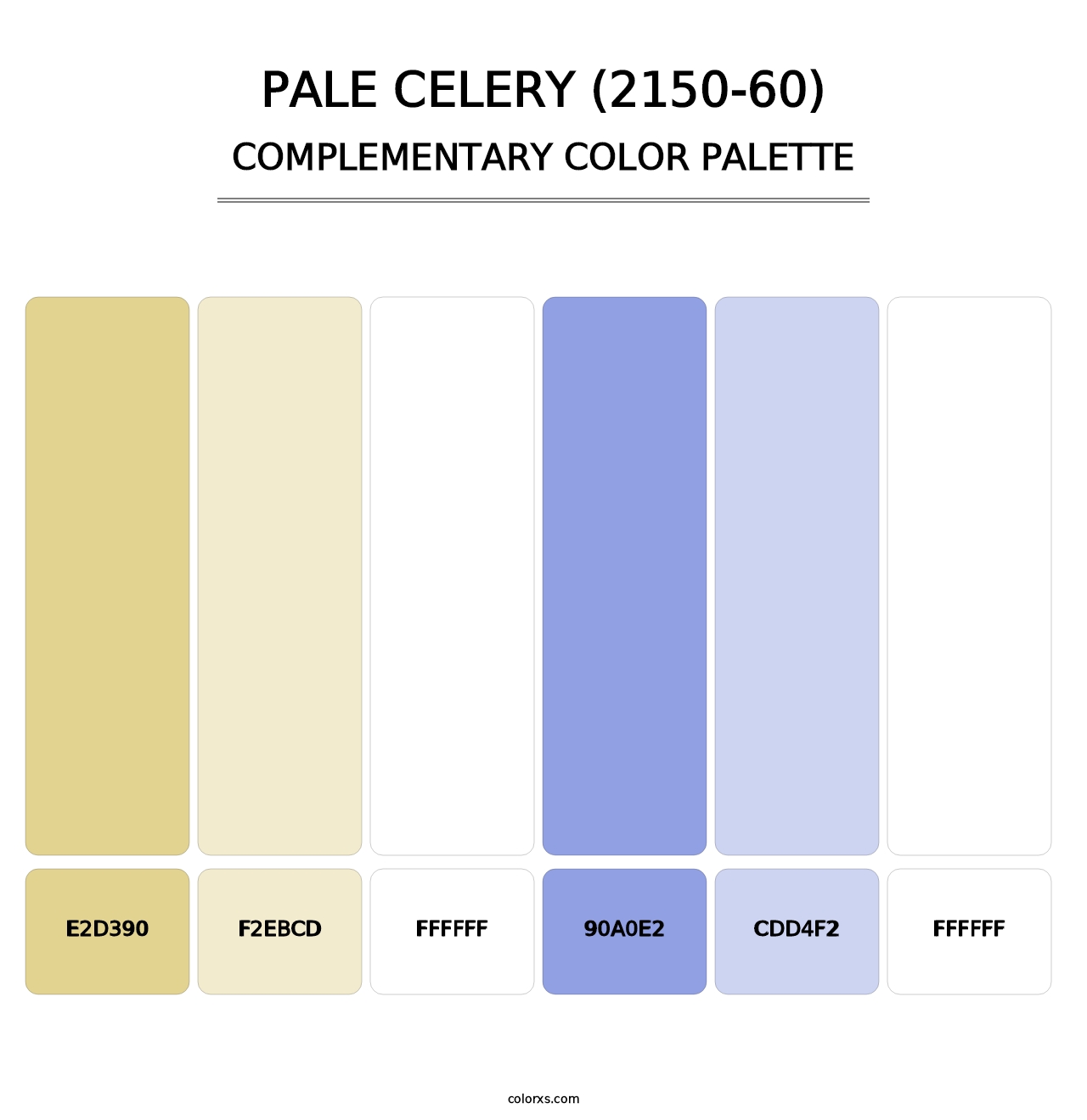 Pale Celery (2150-60) - Complementary Color Palette