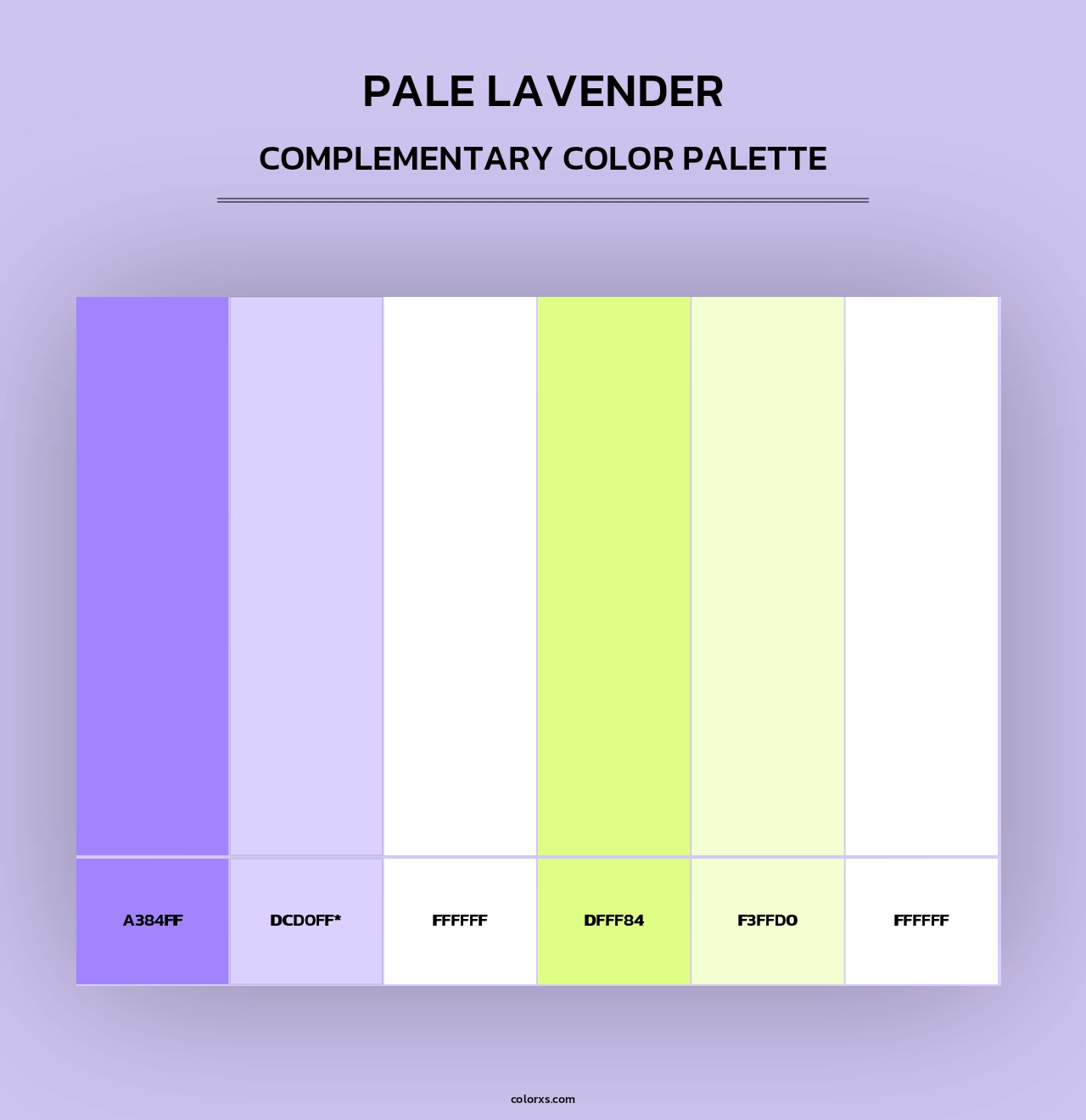 Pale Lavender - Complementary Color Palette
