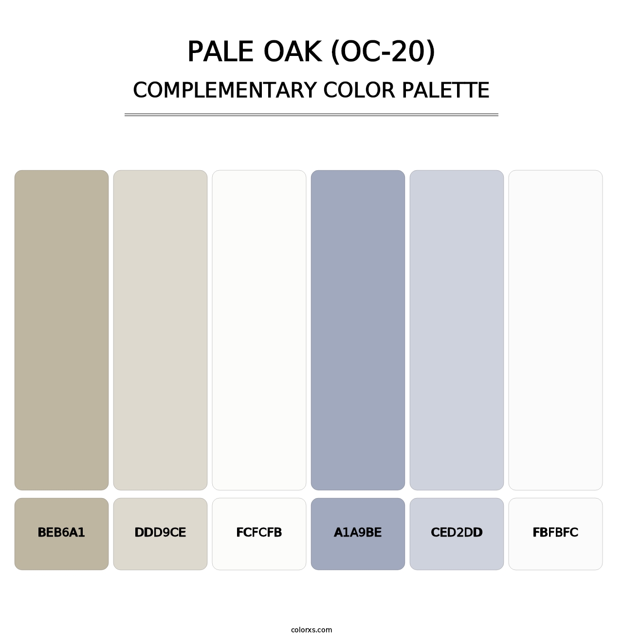 Pale Oak (OC-20) - Complementary Color Palette