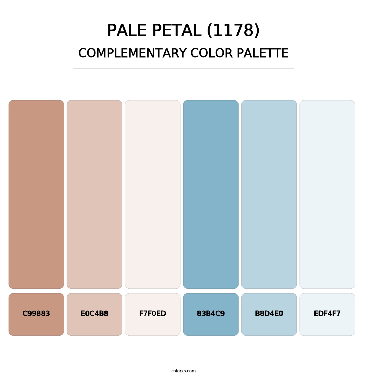 Pale Petal (1178) - Complementary Color Palette