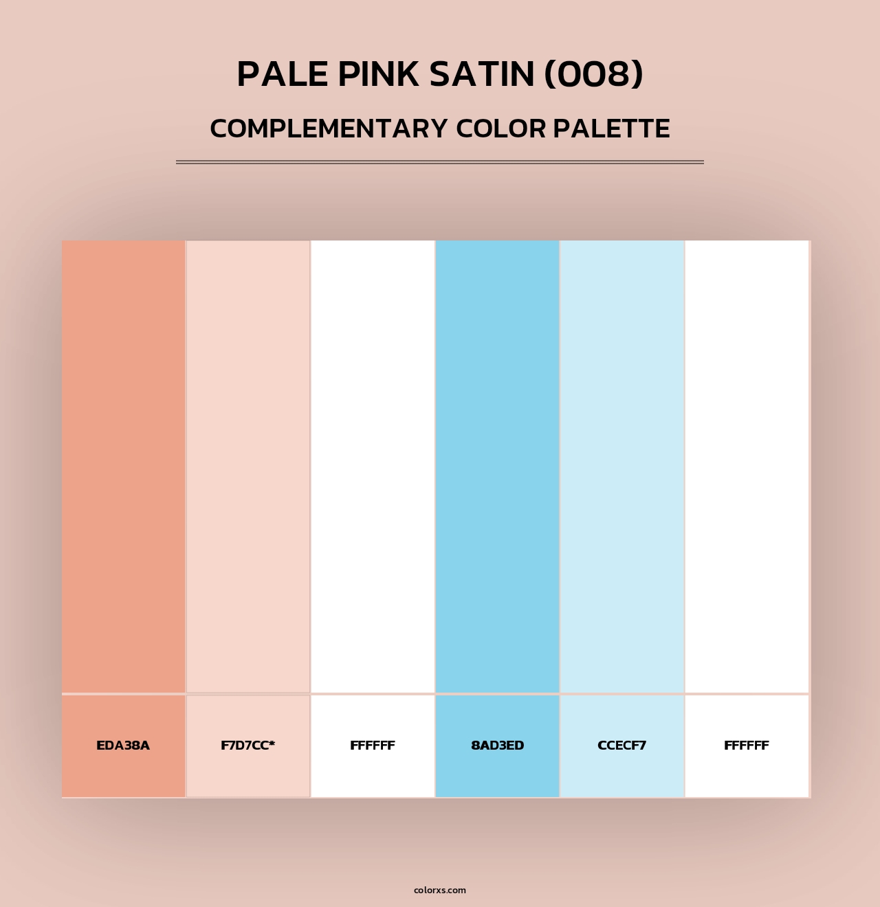 Pale Pink Satin (008) - Complementary Color Palette
