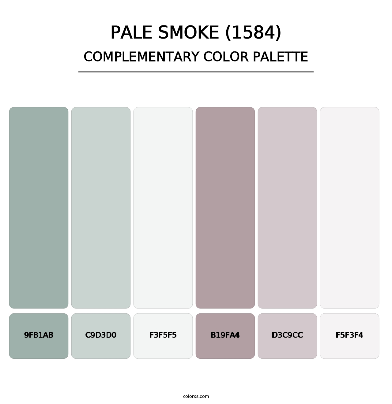 Pale Smoke (1584) - Complementary Color Palette