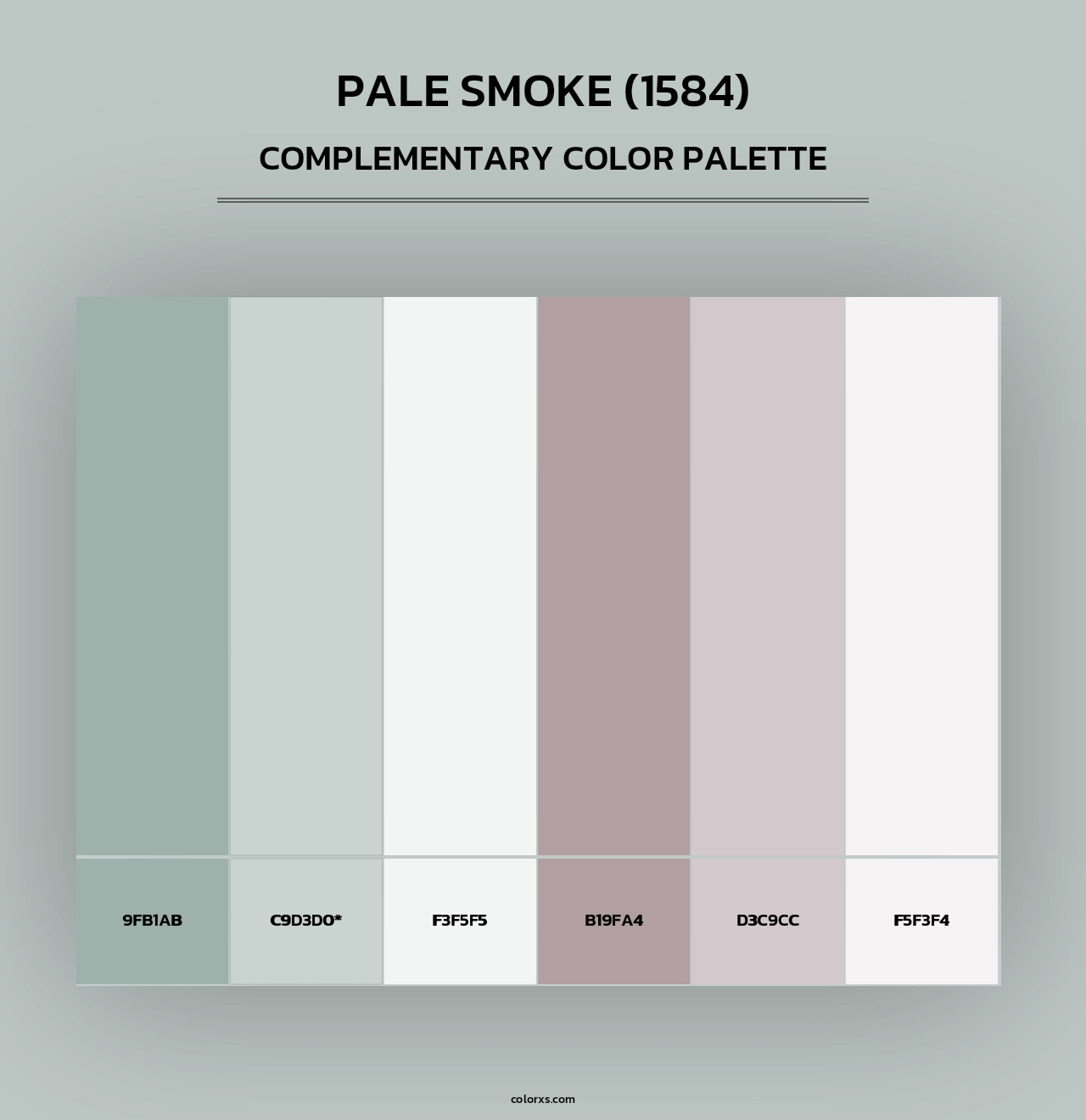 Pale Smoke (1584) - Complementary Color Palette