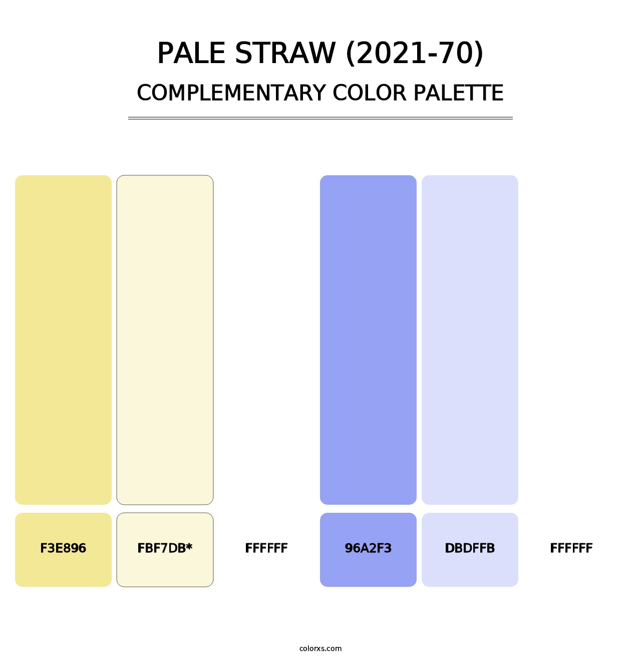 Pale Straw (2021-70) - Complementary Color Palette