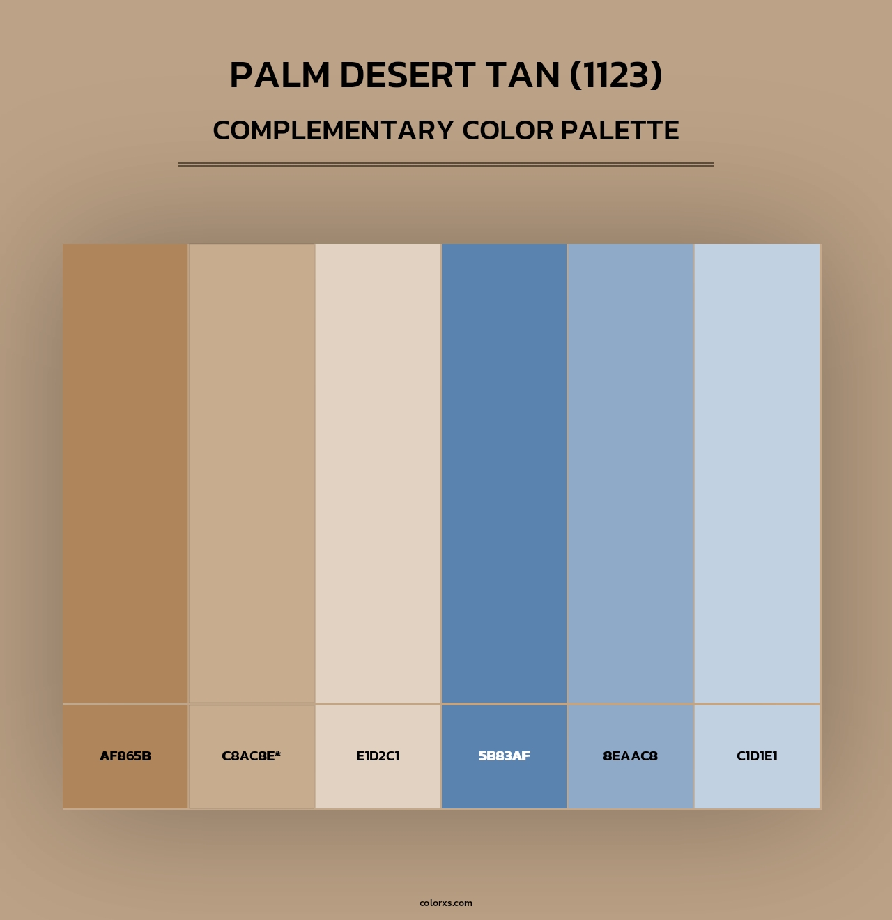 Palm Desert Tan (1123) - Complementary Color Palette