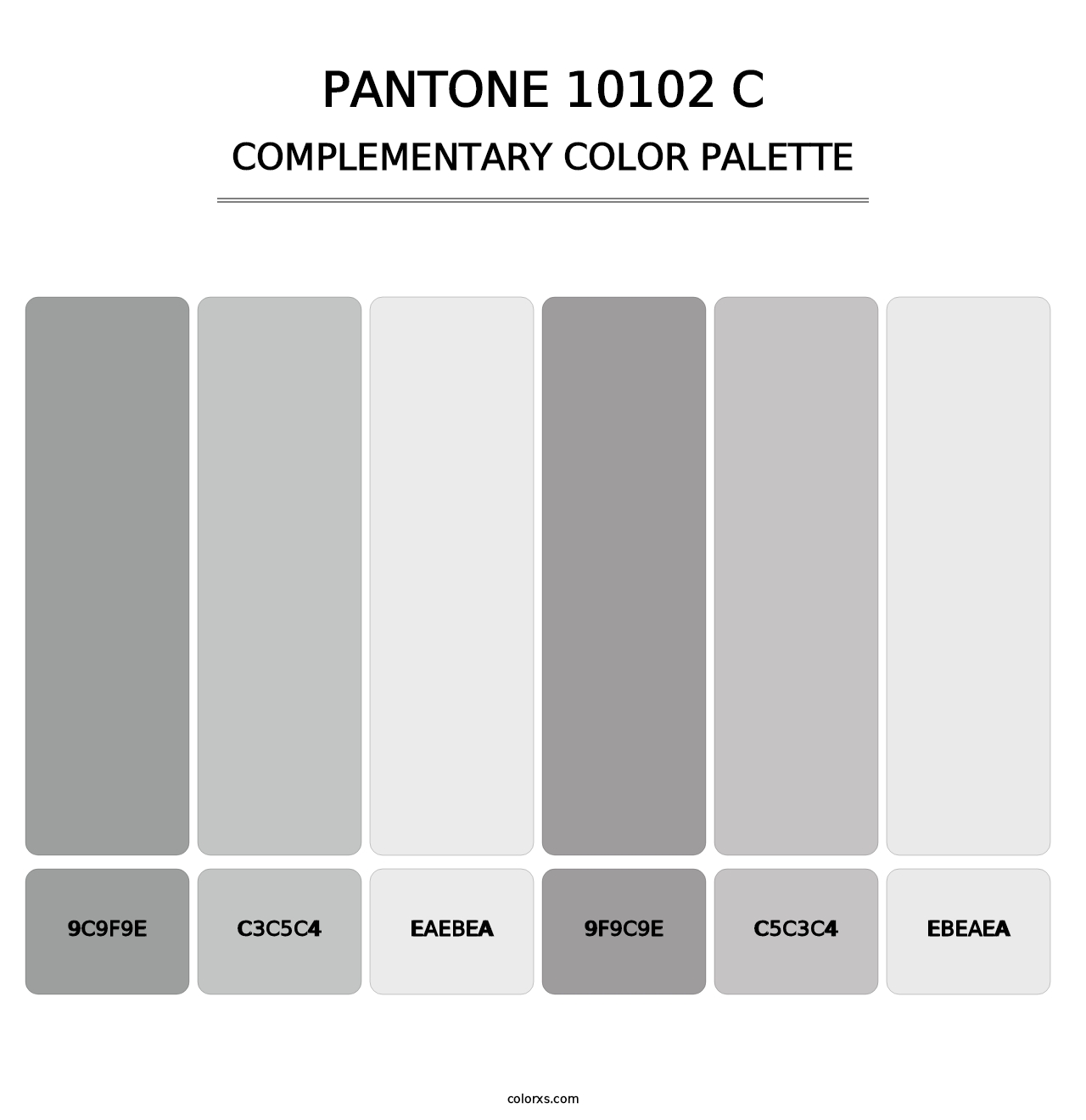 PANTONE 10102 C - Complementary Color Palette
