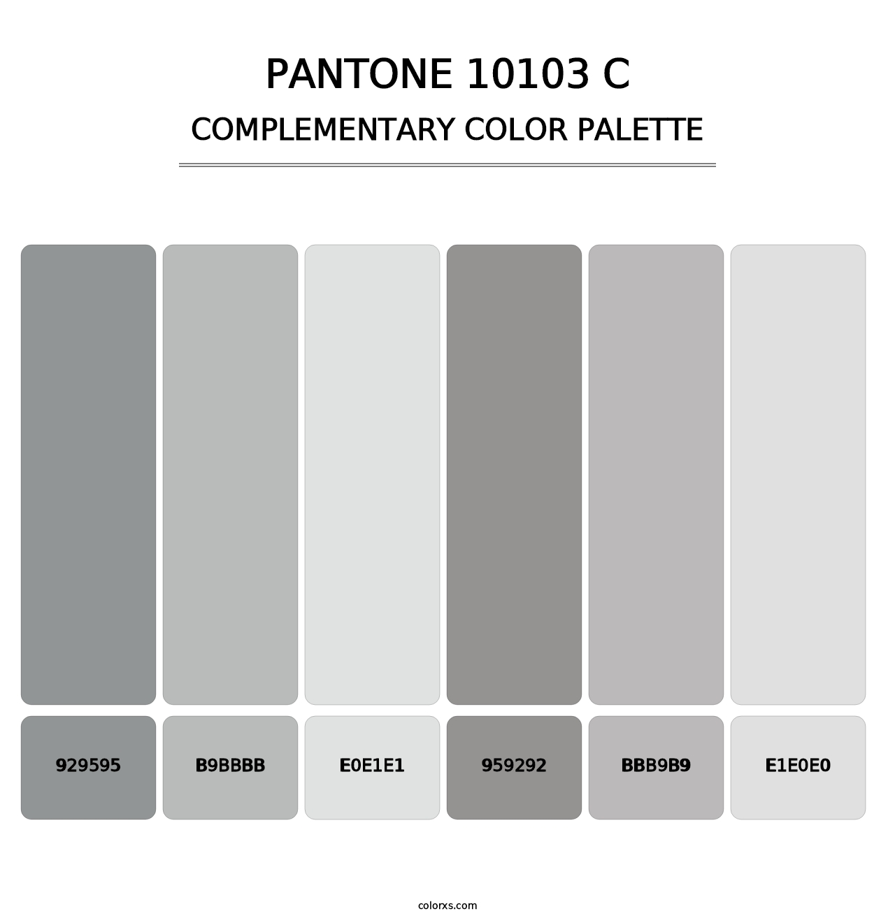 PANTONE 10103 C - Complementary Color Palette
