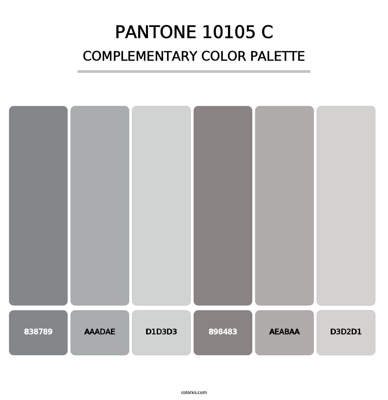 PANTONE 10105 C - Complementary Color Palette