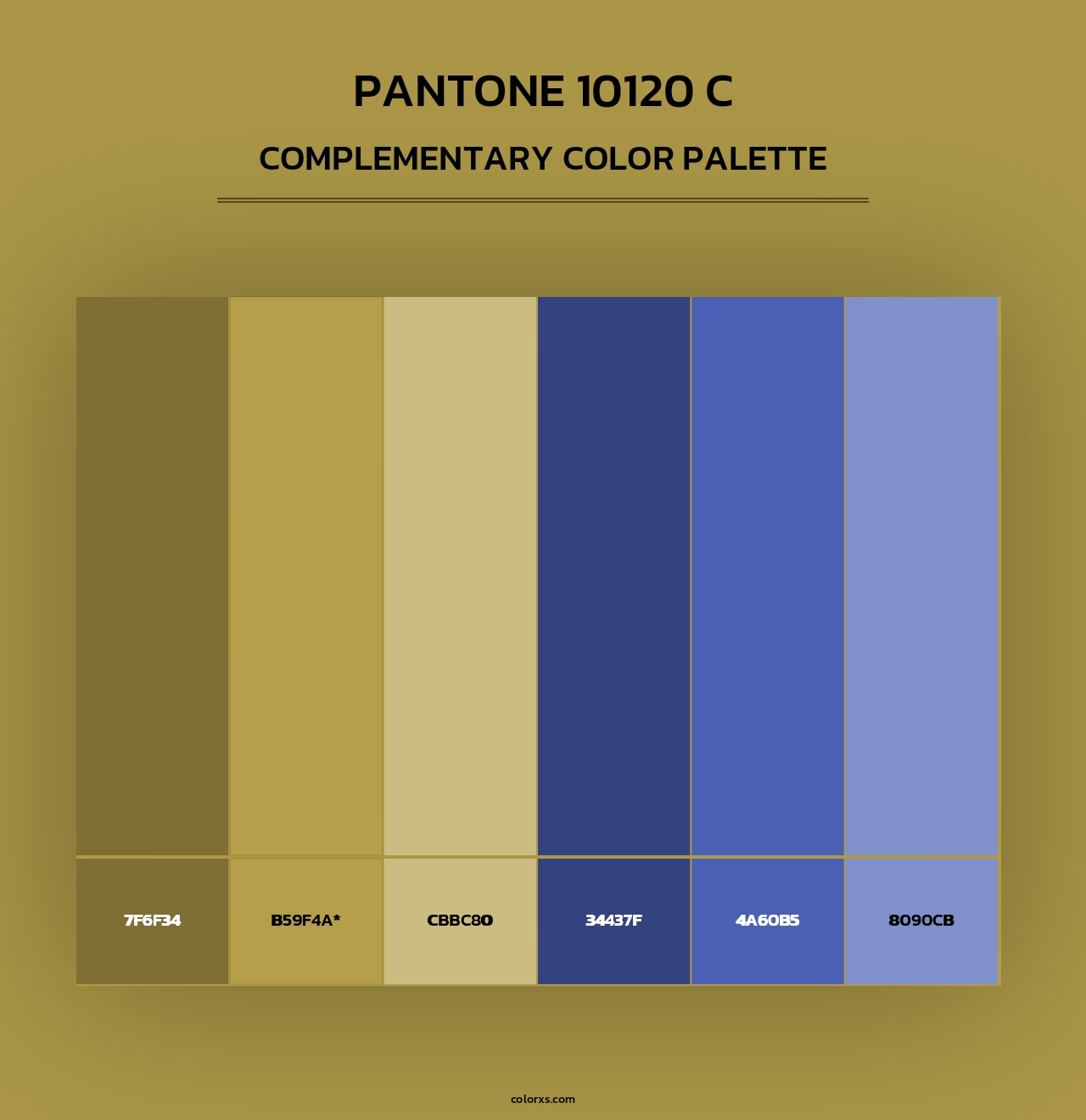 PANTONE 10120 C - Complementary Color Palette