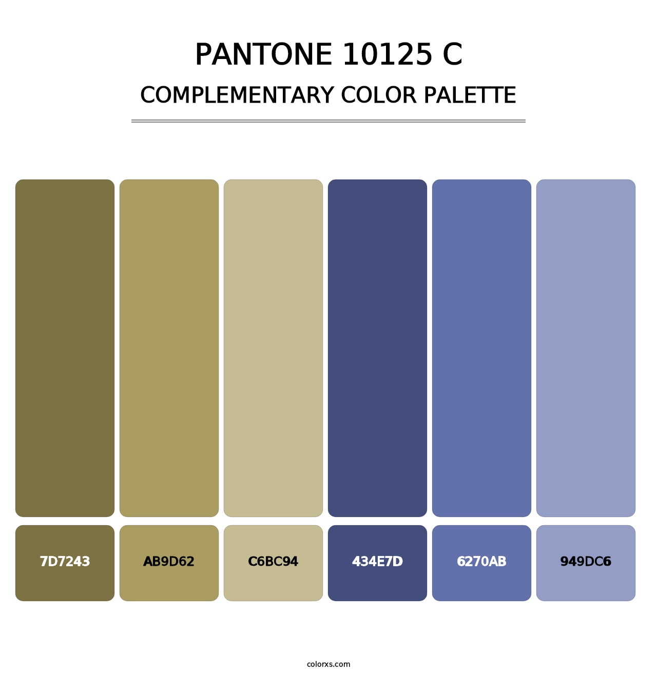 PANTONE 10125 C - Complementary Color Palette