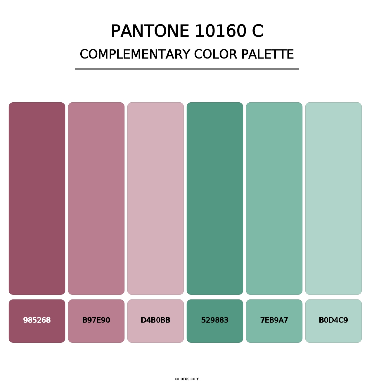 PANTONE 10160 C - Complementary Color Palette