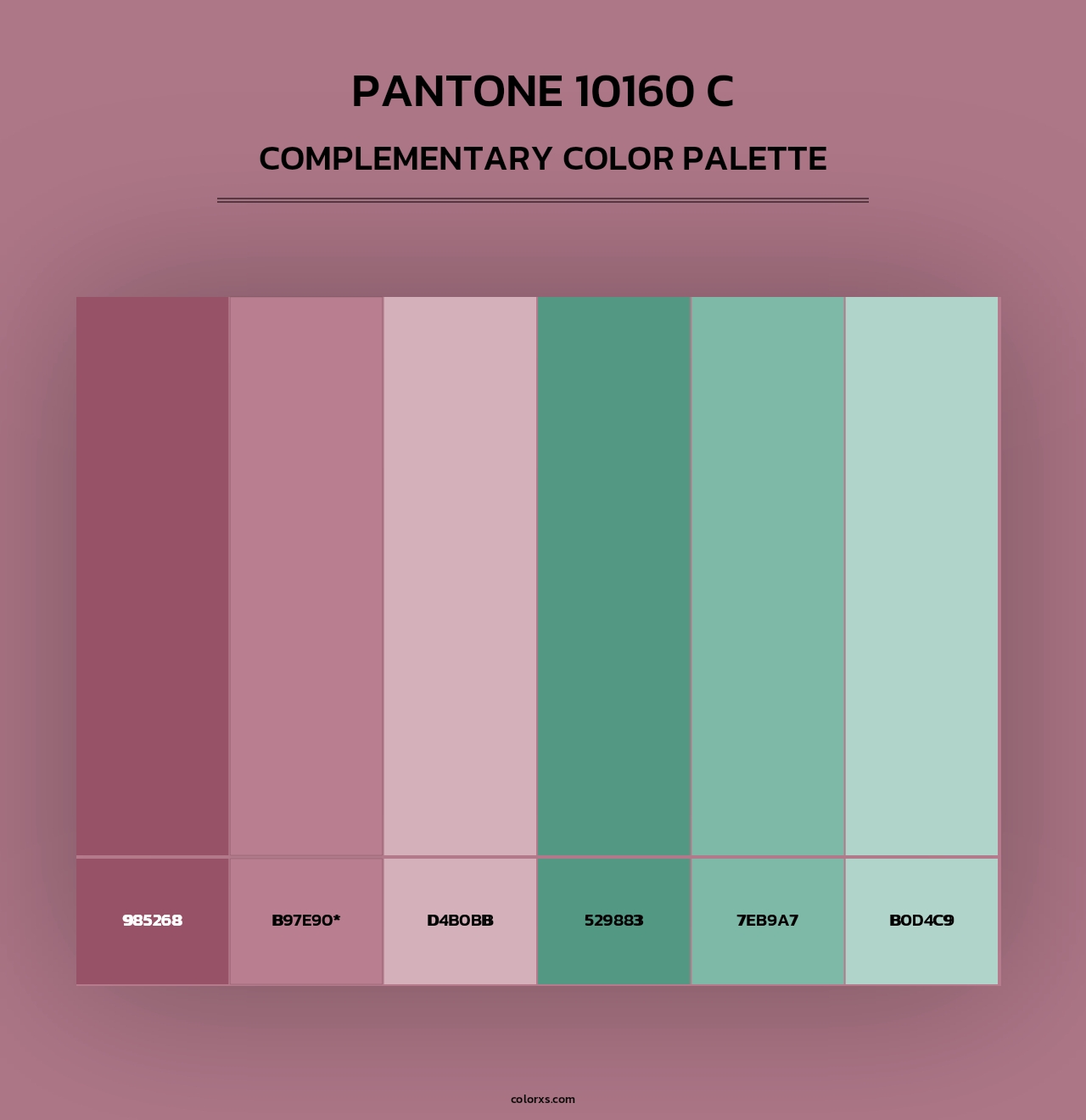 PANTONE 10160 C - Complementary Color Palette