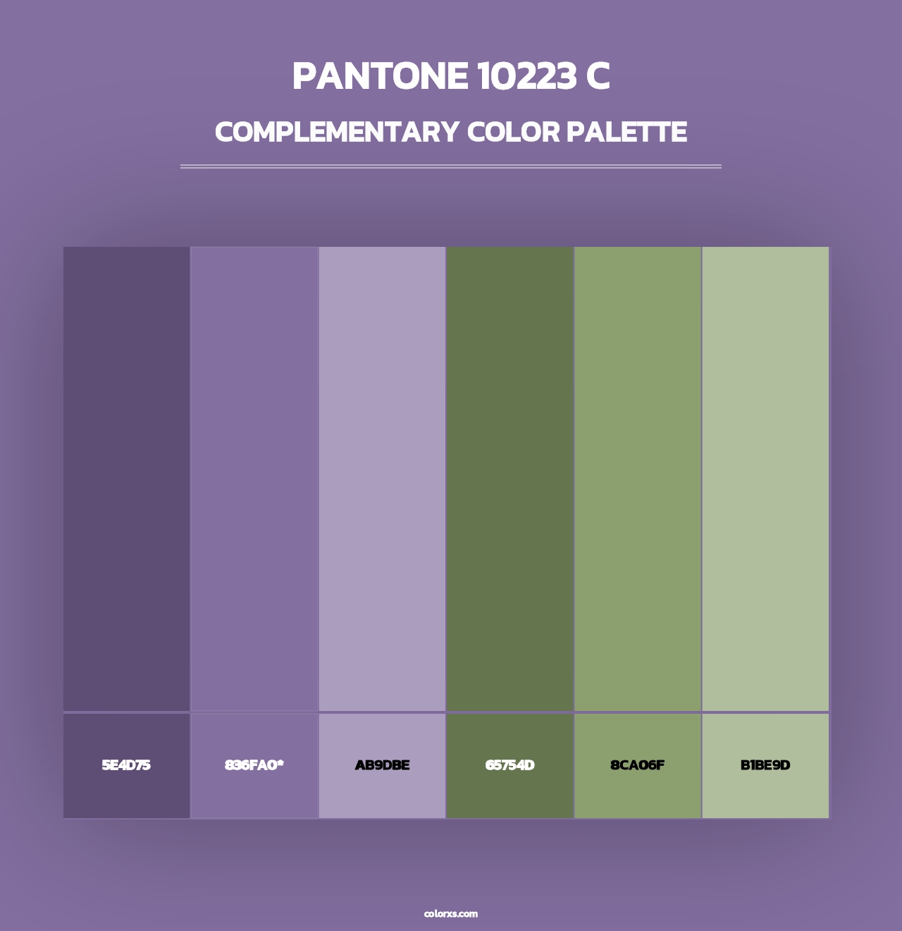 PANTONE 10223 C - Complementary Color Palette