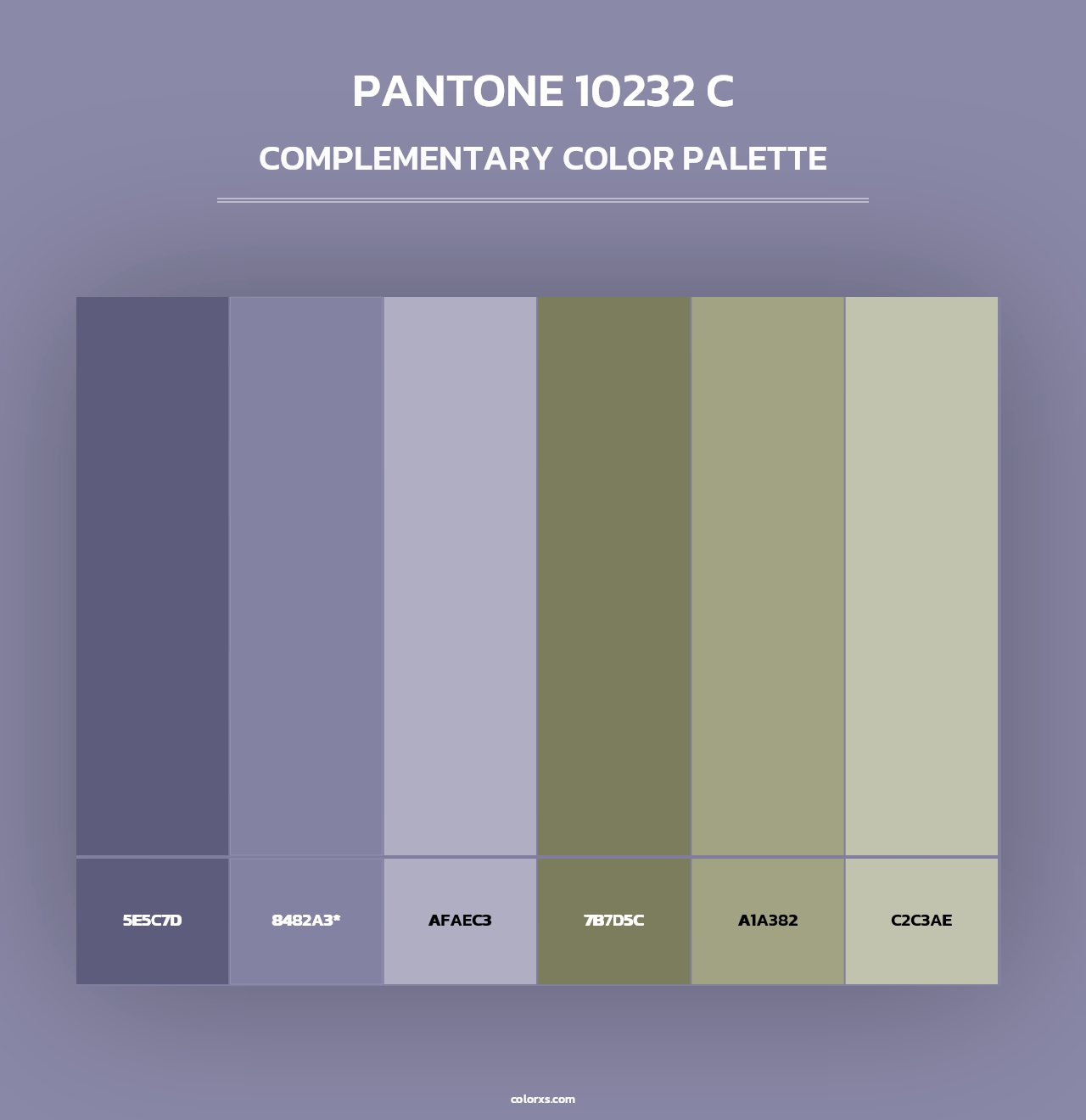 PANTONE 10232 C - Complementary Color Palette