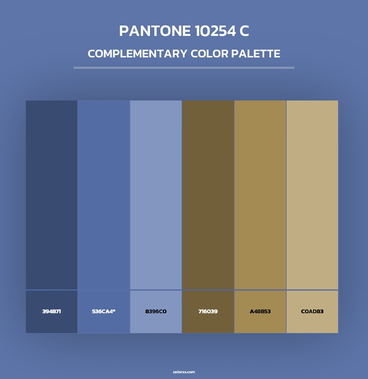 PANTONE 10254 C - Complementary Color Palette