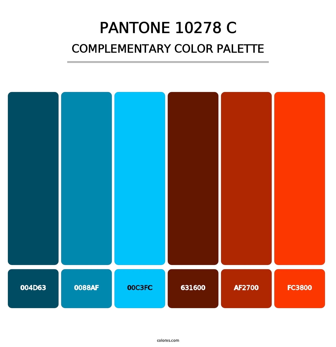 PANTONE 10278 C - Complementary Color Palette
